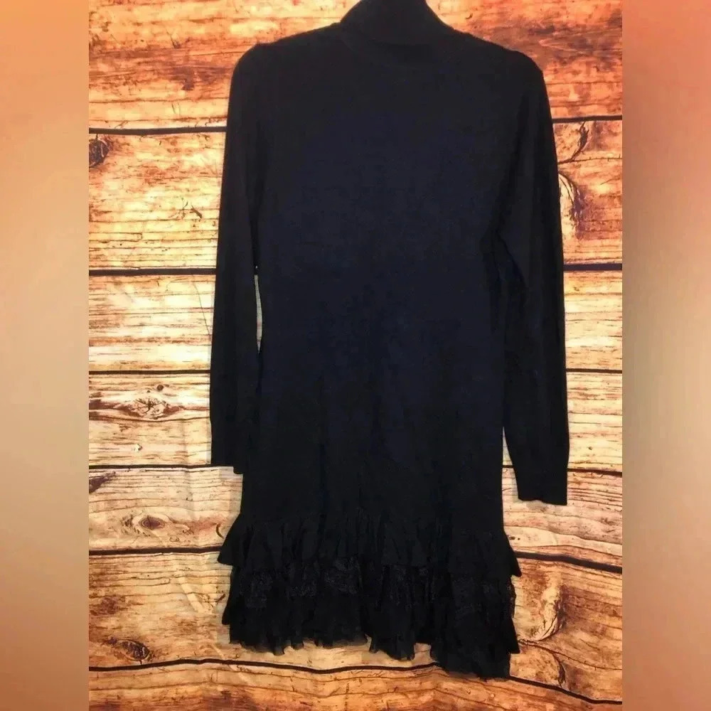 Navy Blue Long sleeve Dress - Picture 13 of 16